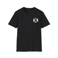 Black Kalaveras Heritage Los Novios Graphic Tee, front view with white K monogram