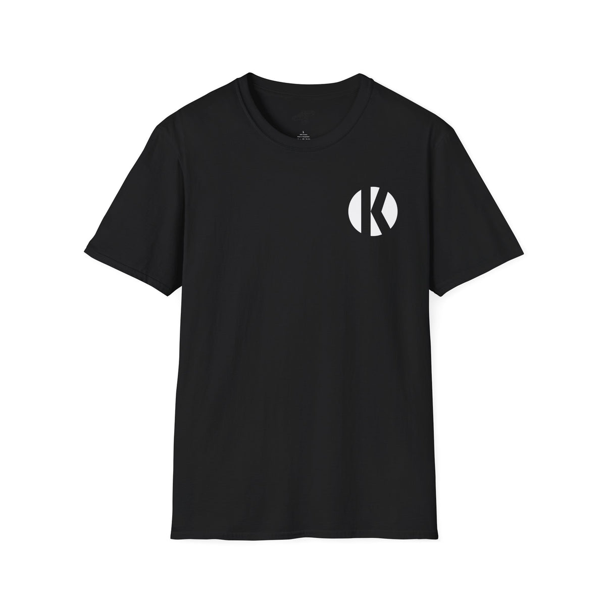 Black Kalaveras Heritage Los Novios Graphic Tee, front view with white K monogram