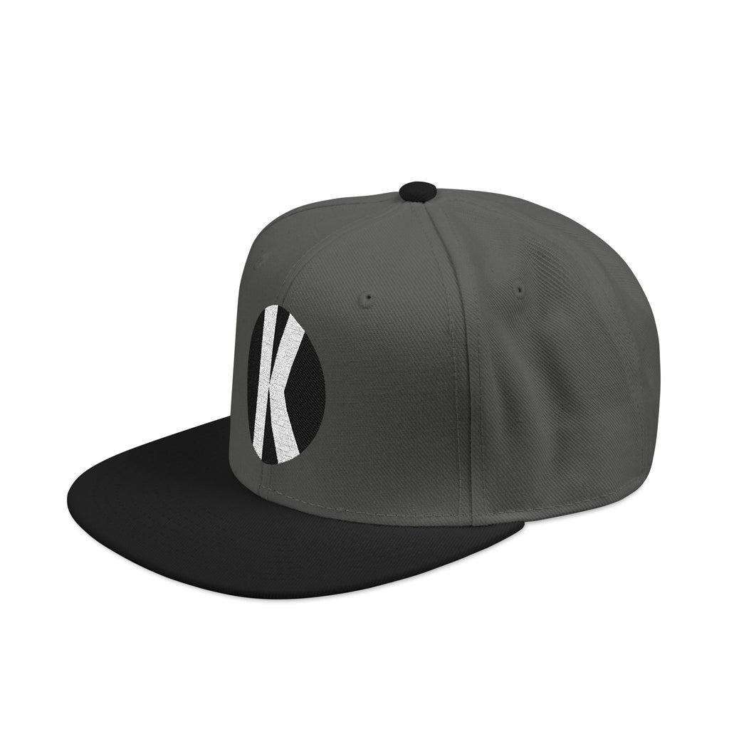 Black Kalaveras Monogram Snapback, front view