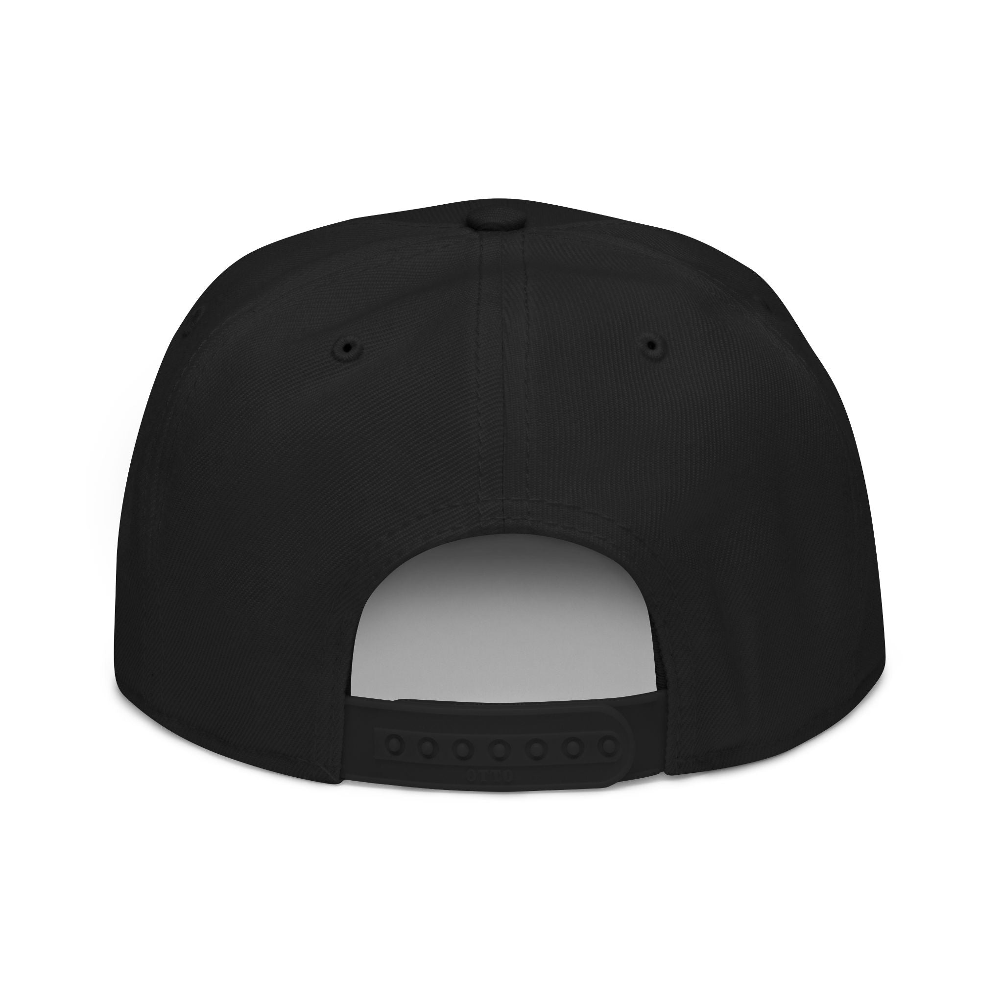 Black Kalaveras Signature Skull Snapback, back view