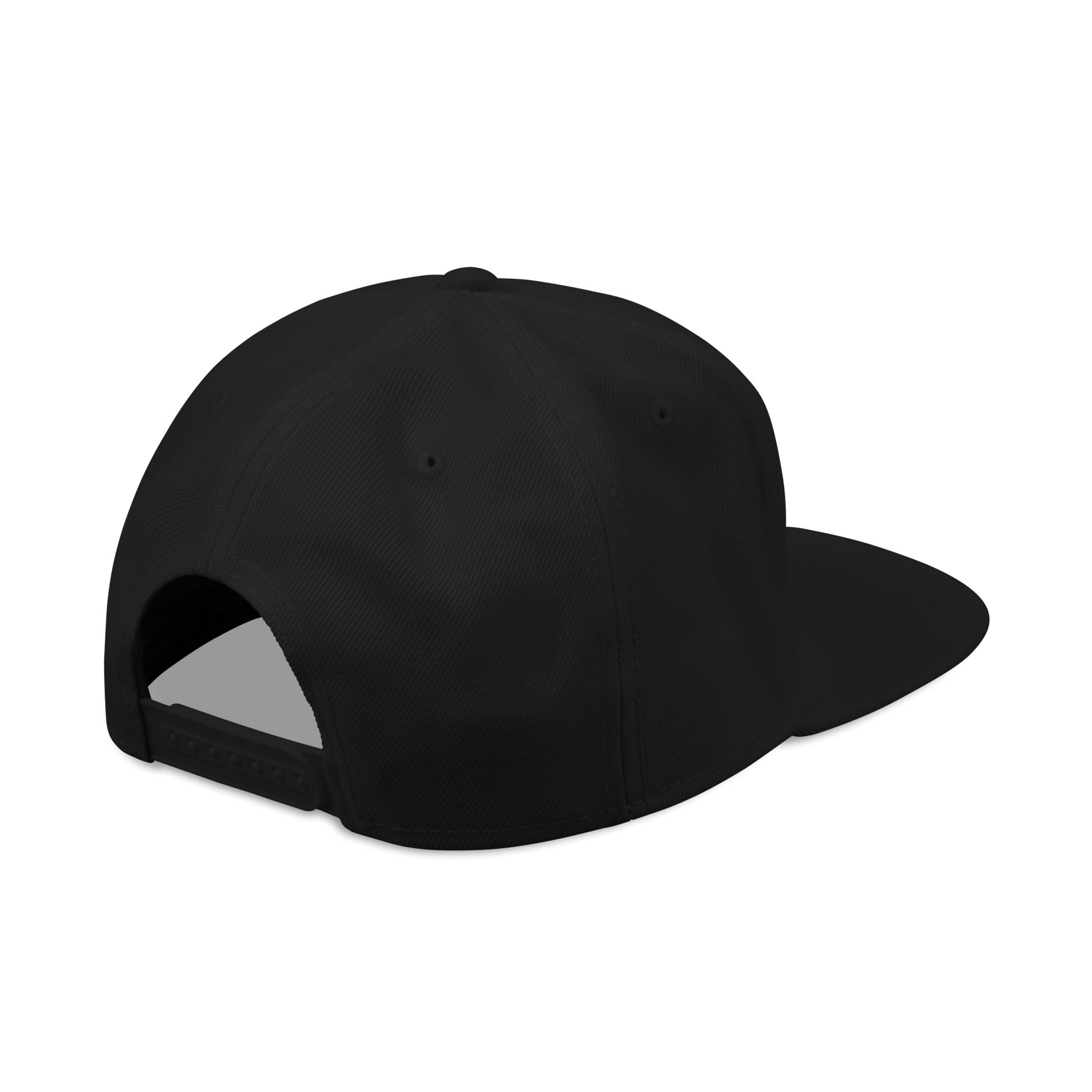 Gray and black Kalaveras Signature Skull Snapback, three-quarter view