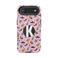 Kalaveras Heritage Tough iPhone Case in pink product photo 13, showing the design and product details.