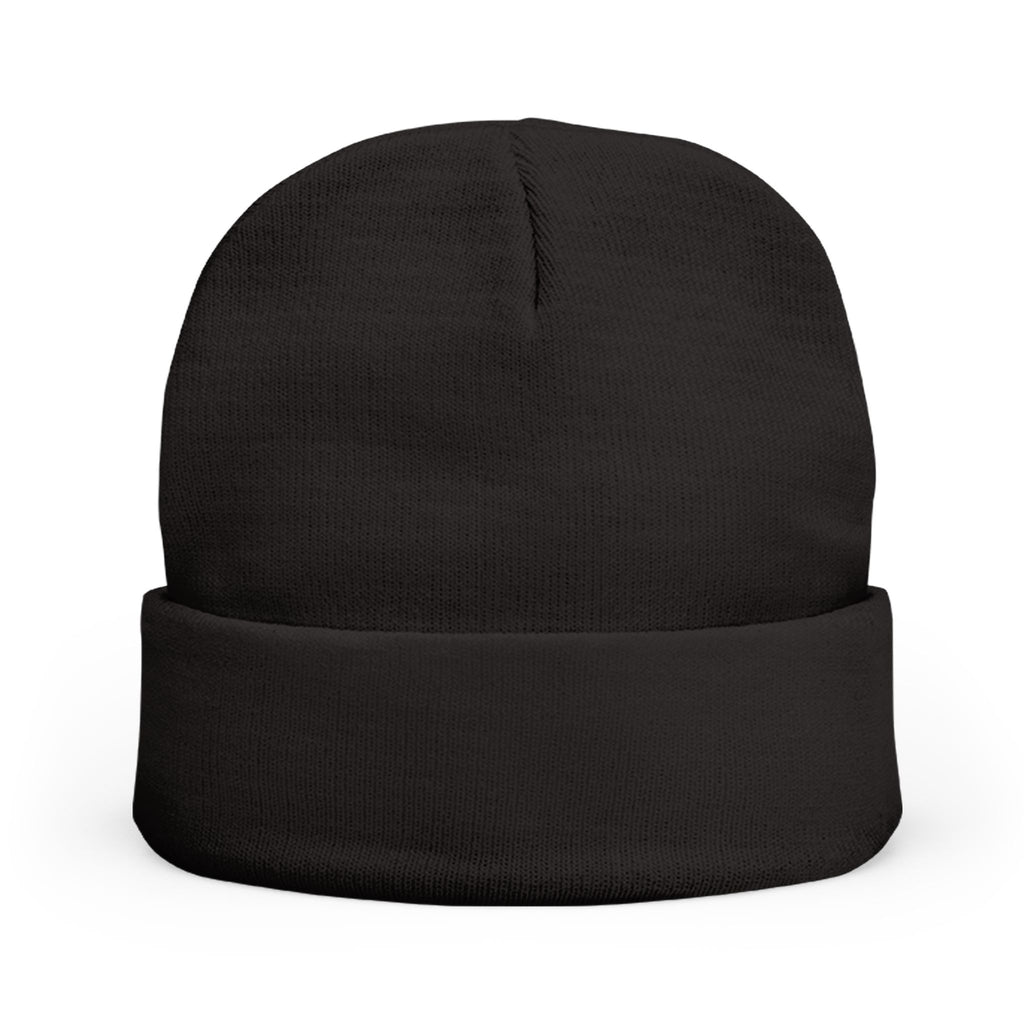Black Kalaveras knit beanie product back view
