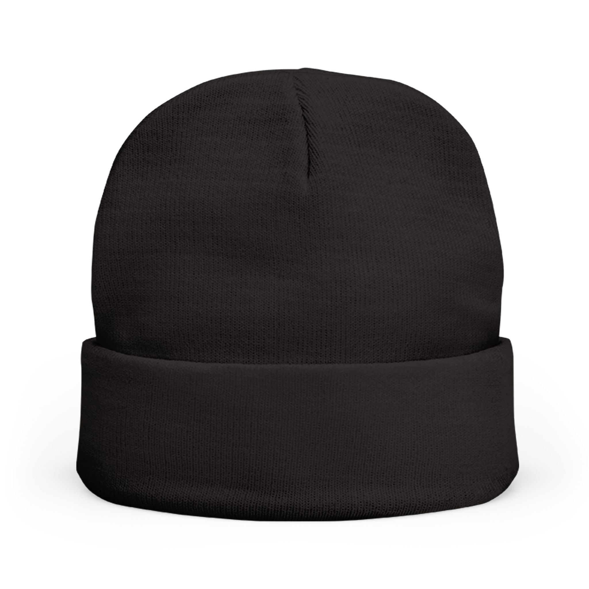 Black Kalaveras knit beanie product back view