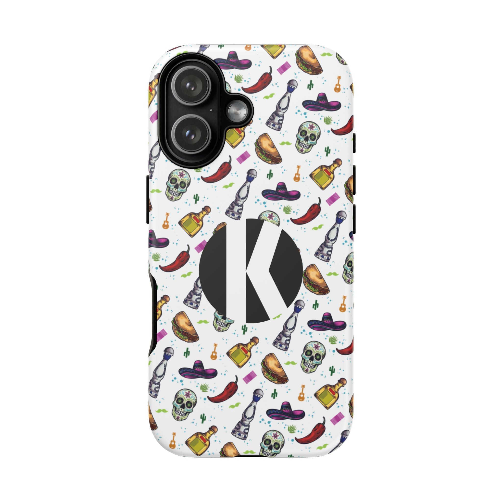 Phone case with floral design and 'Pivoine' text on a light pink background