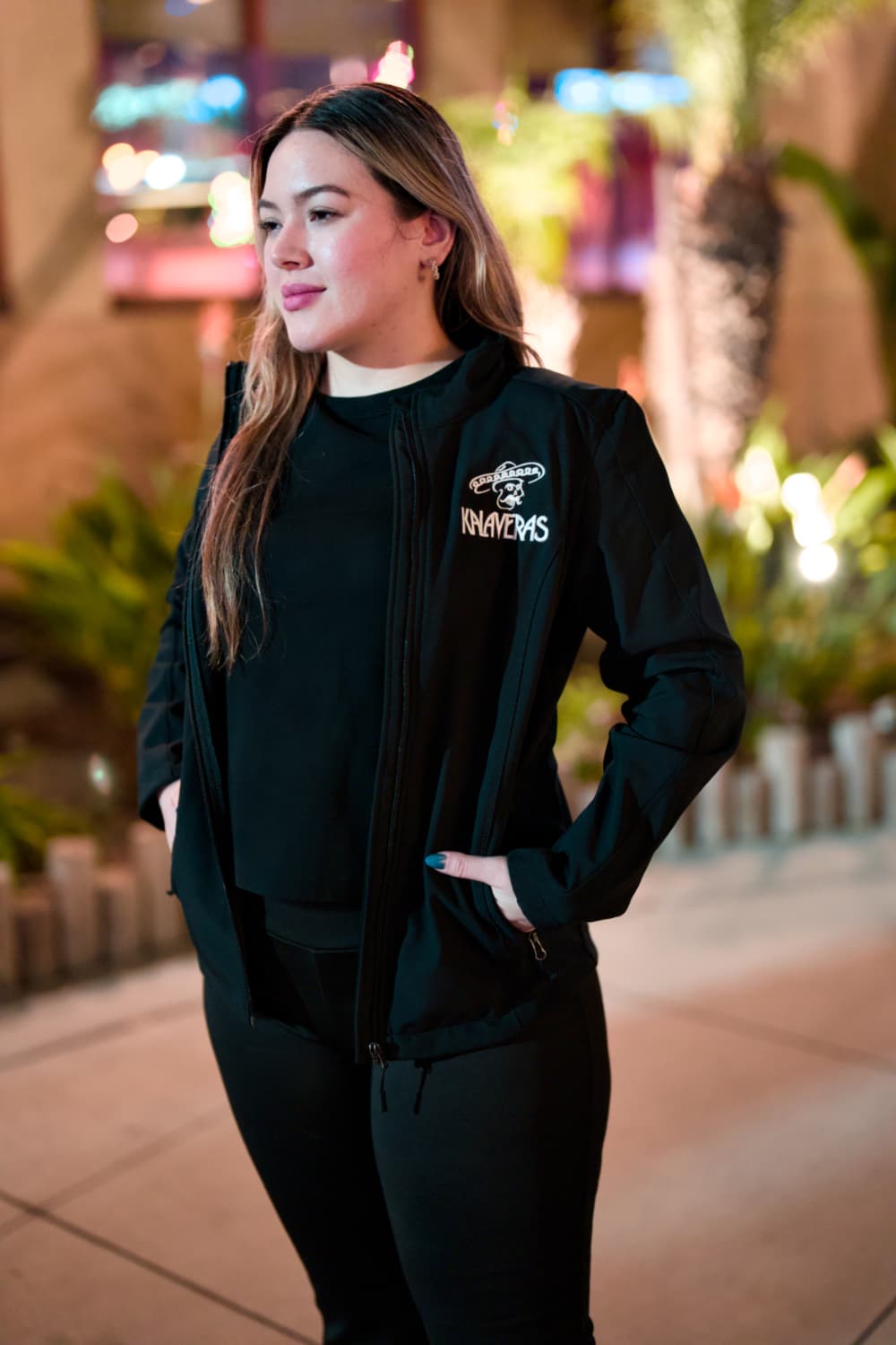 Kalaveras Women's Performance Jacket product photo 3, showing the design and product details.